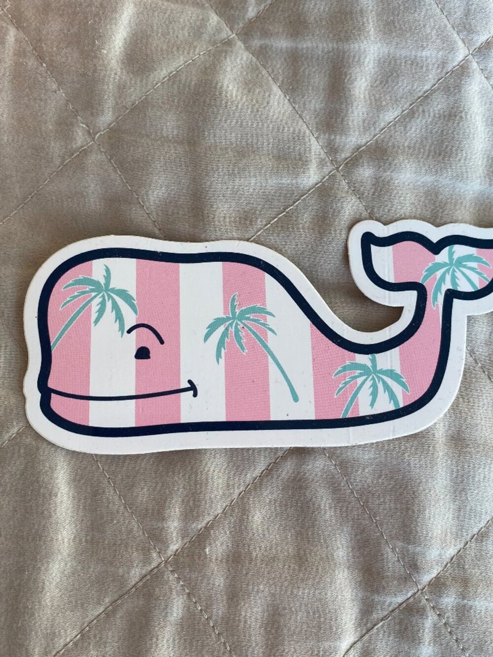 Vineyard Vines Pink/White Strip Whale- Palm Beach Lately- NEW!